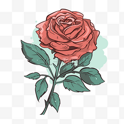 簡單图片_簡單的玫瑰 向量