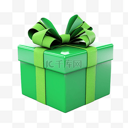 绿色蝴蝶结图片_带绿色蝴蝶结的礼品盒
