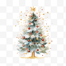 温暖圣诞节素材图片_温暖的祝福节日贺卡和圣诞树邀请