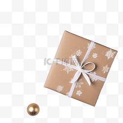 礼包顶部图片_木桌上的礼品盒和圣诞贺卡的顶部