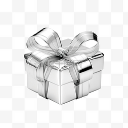 银色发光丝带礼品盒概述