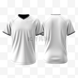 黑色t恤背面图片_男式正面背面白色棒球球衣 3D 渲