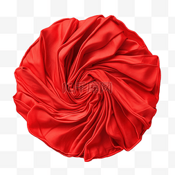 光滑的布料图片_皱巴巴的布料圆圈红色