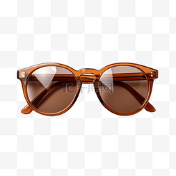 眼镜棕色图片_棕色太阳镜眼镜