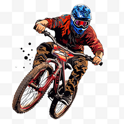 越野自行車图片_BMX 自行车自由式运动剪贴画
