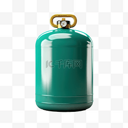 气体气瓶图片_巴西气瓶 3d 渲染隔离的插图
