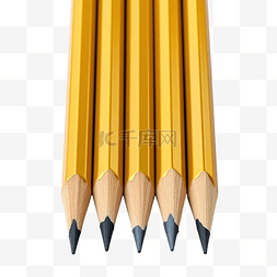 质量测试图片_黄色铅笔元素，用于返校学习和在