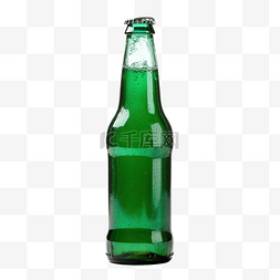 绿色背景啤酒图片_啤酒瓶绿色复古