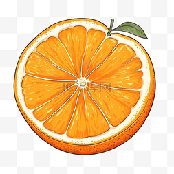 孤立的橙色绘图
