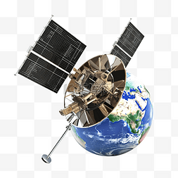 卫星通信 3d 图