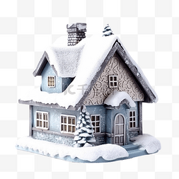圣诞节雪冬天房子