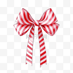 糖果手杖与弓丝带装饰品圣诞节隔