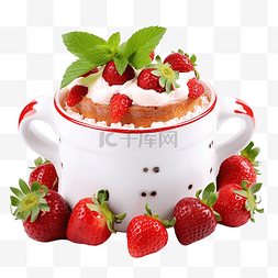 杯子里的勺子图片_锅里的蛋糕 草莓蛋糕
