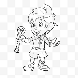 玩具總動員图片_儿童用钥匙给童话故事皮诺曹的人