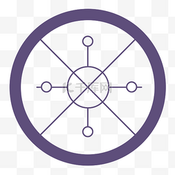 线和圆的设计图片_该标志代表一个具有一个中心点和
