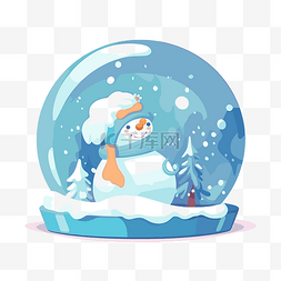 冬季背景与雪人图片_雪球剪贴画雪球与冬季雪人隔离在