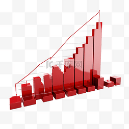 财务损益excel模板图片_商业箭头红色箭头向下指向商业财