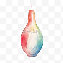水彩保龄球瓶
