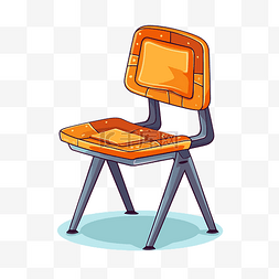 教室椅子图片_教室椅子剪贴画小卡通形象学校椅