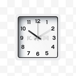 手计时器图片_现代现实方形挂钟可编辑矢量格式