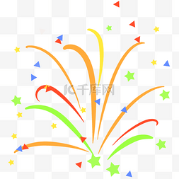 新年快乐金色字体图片_2023新年快乐庆祝礼花筒金粉碎片