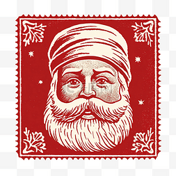 邮票圣诞脸