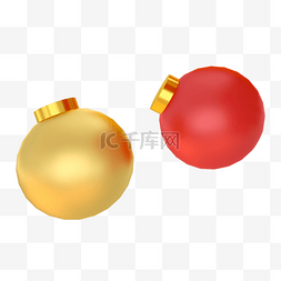 三维圣诞图片_节日装饰球3d渲染