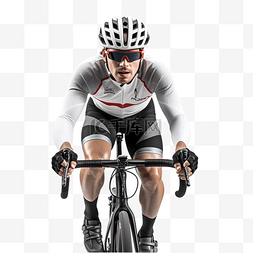 骑自行车的人骑自行车前视图