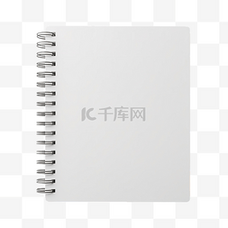 笔记本的样机图片_白色空白螺旋笔记本样机