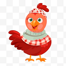 小鸡和母鸡图片_小红母鸡剪贴画可爱的彩色小鸡围