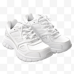 白色跑步运动鞋
