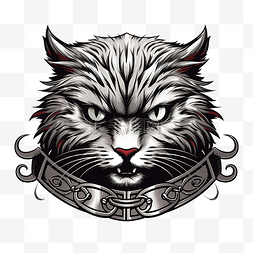 苏格兰野猫腰带纹身