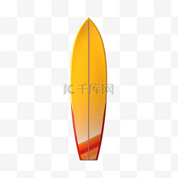 海冲浪板图片_3d 渲染黄色和红色冲浪板 3d 渲染