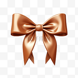 巧克力色图片_优雅的蝴蝶结，用于包装礼品盒和
