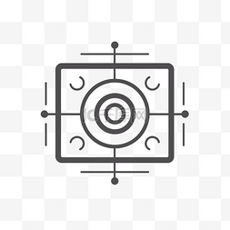 背景图圆圈图片_目标圆圈图标的线性概念 向量