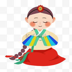 古代挂式图片_韩国新年祝贺传统服饰