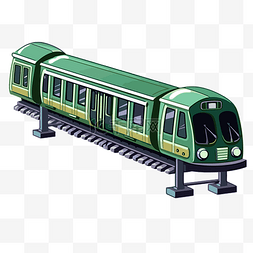 地铁列车图片_地铁列车剪贴画绿色绿色地铁列车