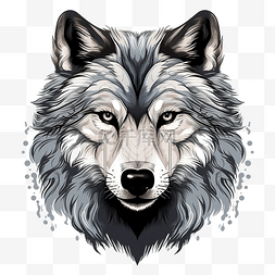 怪物背景图片_T 恤的狼插图