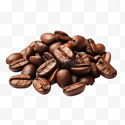 牛奶咖啡豆图片_一堆咖啡豆 PNG 文件