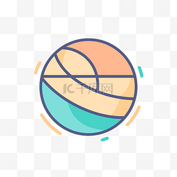球球标志的插图 向量