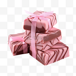 粉色巧克力包裹