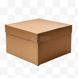 商品背景图片_带棕色盖的纸板箱隔离包装盒