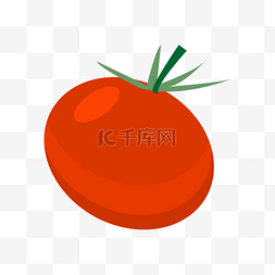 水彩卡通水果图片_西红柿红色蔬菜