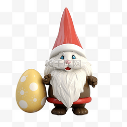 帽子彩蛋图片_复活节兔子侏儒与复活节彩蛋
