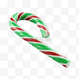 圣诞绿色拐杖糖