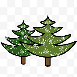 圣诞节卡通圣诞树