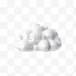 云雷图片_孤立的现实云 3d 渲染