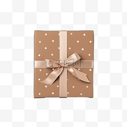 生日派對图片_工艺纸包装的礼品盒隔离在蓝色