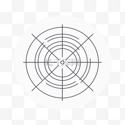 代表目标图片_精确的矢量线目标图标