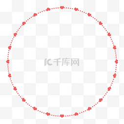 情侣浪漫边框图片_情人节爱心边框圆形